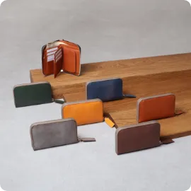 ロロマレザー ラウンドミニ財布