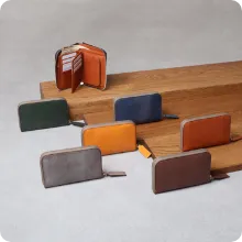 ロロマレザー ラウンドミニ財布