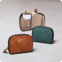 ファスナーウォレット ショートタイプ ラウンドミニ財布