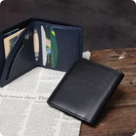 ヴィンテージの財布 タンニンレザー