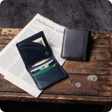 ヴィンテージの財布 タンニンレザー