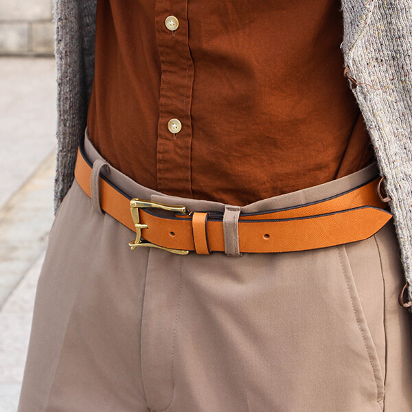 アナック Original Fireman Buckle エンボス ベルト ANNAK