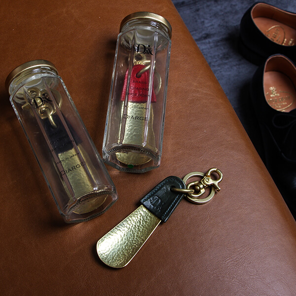 ディアージ BRASS&LEATHER BOTTLE CHASING SHOEHORN 靴べら DIARGE