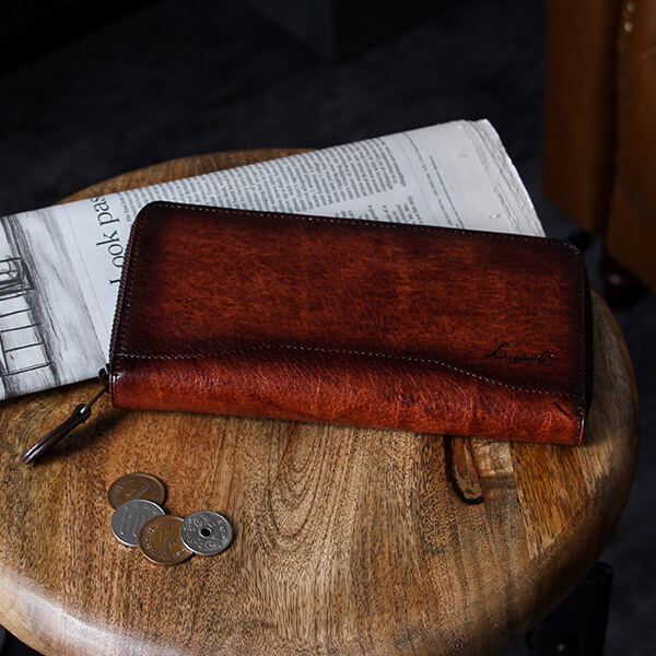 ラガード G-3 ジースリー シャドー仕上げファスナーラウンド財布