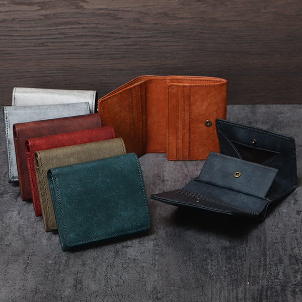 ヒズファクトリー 二つ折り財布 coprire 小銭入れ付