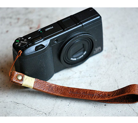 ロベルのレザーハンドストラップクラシックブラウン