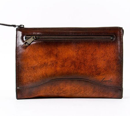 ラガードのセカンドバッグ G-3 シャドー仕上げストラップハンドルセカンドバッグ Lサイズ