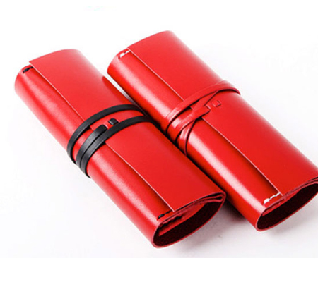 カクラ ヌメ革メガネケース urushiレッド