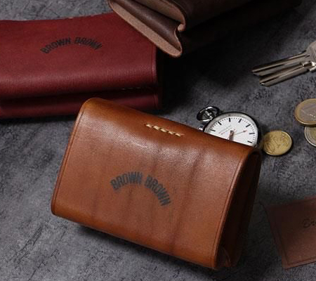 ブラウンブラウンの名刺入れ ダブルカードケース