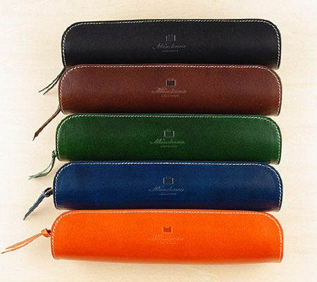 ムネカワのフルレザーペンケース U-shape ユーシェイプ