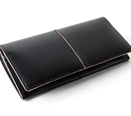 コンプレックスガーデン 枯淡 ファスナーポケット付ガラス加工レザー長財布