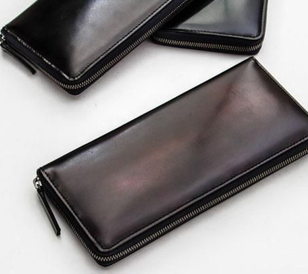 プタハ バフィング ラウンドファスナー長財布