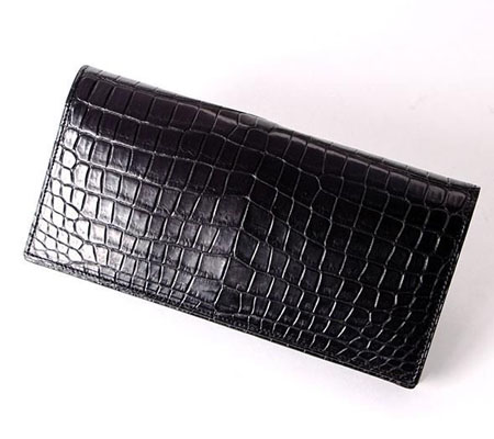比留間の長財布 スモールクロコダイル無双通マチ束入 