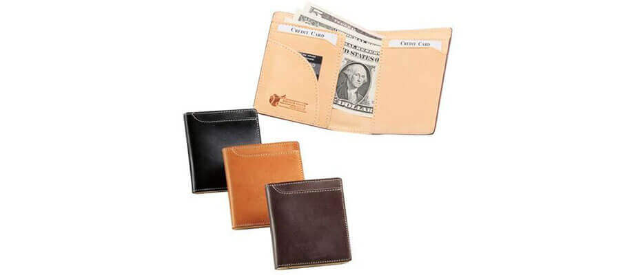 ブリティッシュグリーンのマネークリップ ブライドルレザースリムマネーホルダー