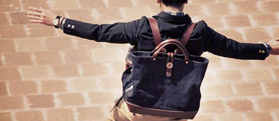 ビアベリーのトートバッグ backTOTEpack