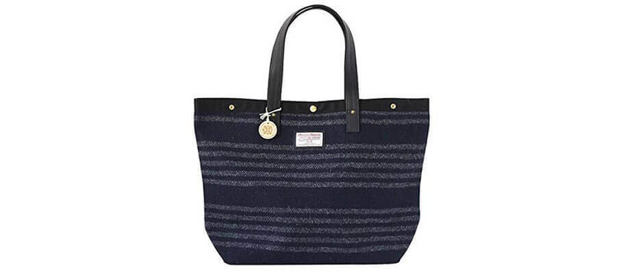 ヘミングスのトートバッグ ハリスツイード navigation tote bag