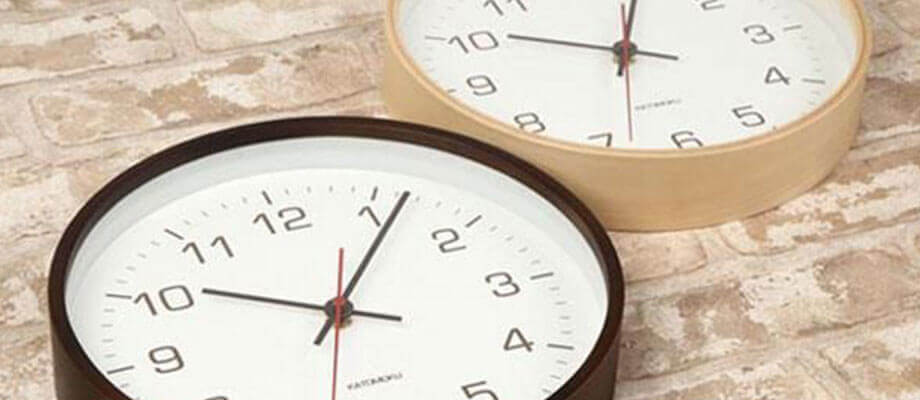 加藤木工 plywood clock 4 電波時計
