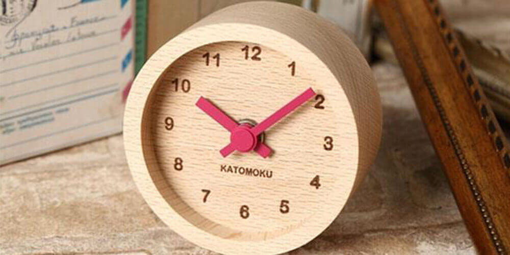 加藤木工 おしゃれな置き時計