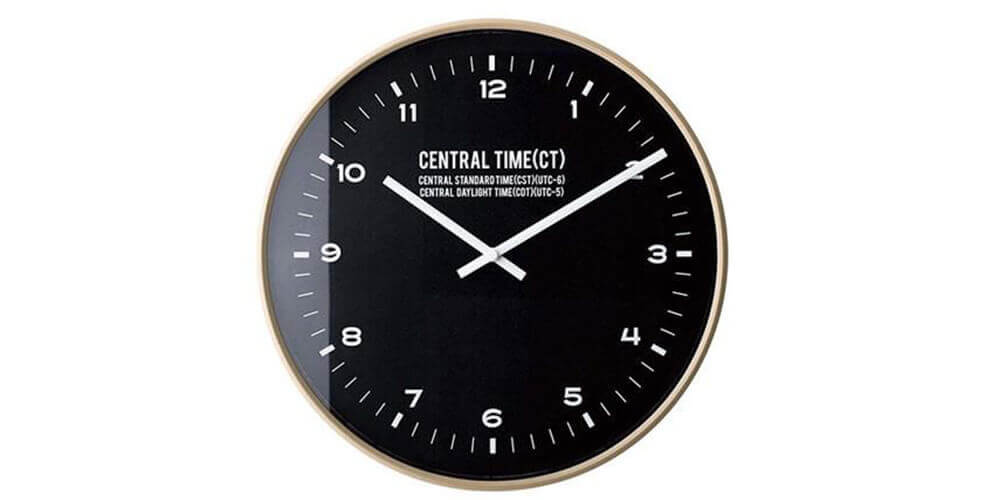 インターフォルムの電波時計 Central Time