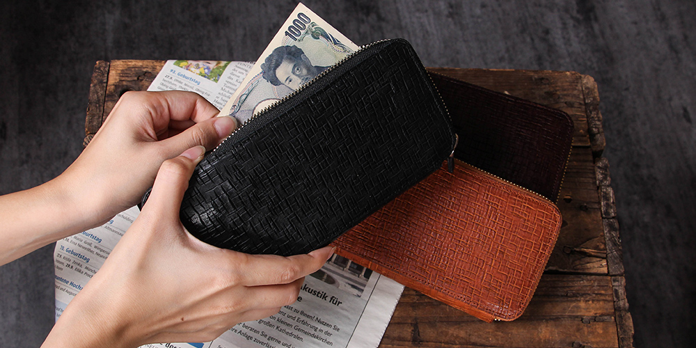 ラルコバレーノ ラウンドファスナー財布