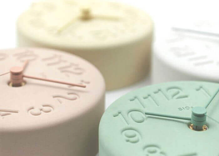 レムノスの置き時計 珪藻土の置時計