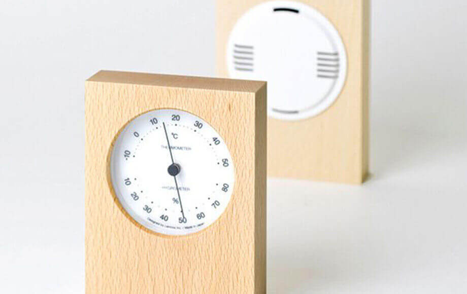 レムノスの置き時計 DUO 温湿度計