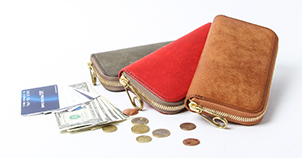 ラウンドファスナー財布