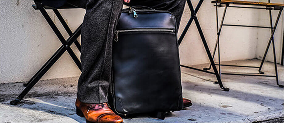 チマブエ グレースフル 4wayリュック スコッチガード加工レザー