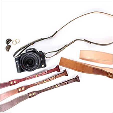 ブラウンブラウン レザーカメラストラップ