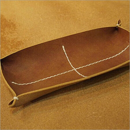 カクラのめがね置き 革トレイ ペン メガネ