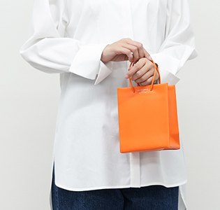 アンノウンプロダクツ Leather Paper Bag S レザーペーパーバッグS
