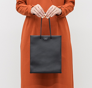 アンノウンプロダクツ Leather Paper Bag M レザーペーパーバッグM