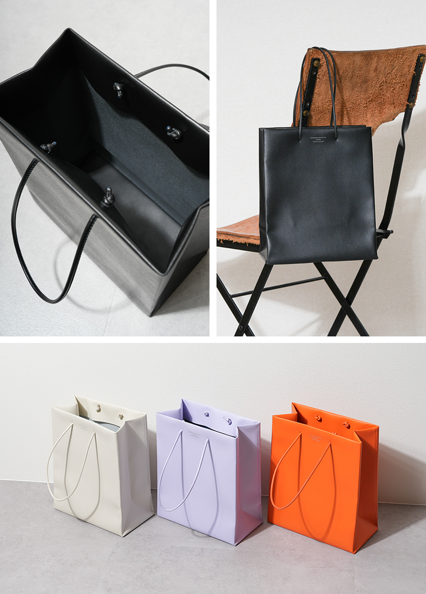 アンノウンプロダクツ Leather Paper Bag M レザーペーパーバッグM