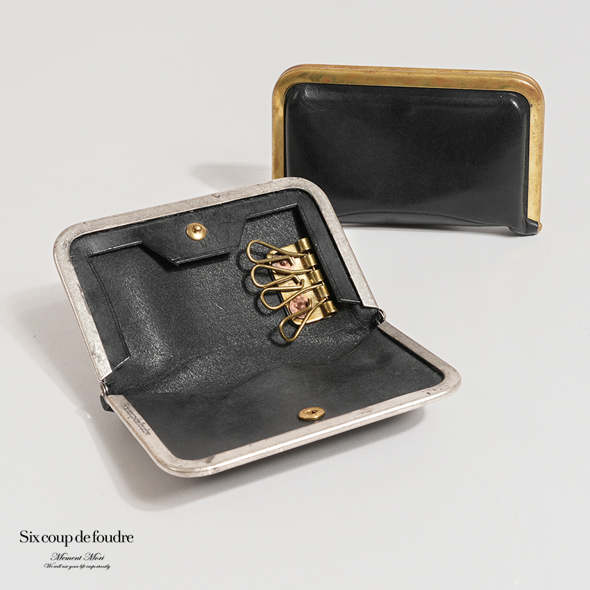 美品✨Six coup de foudre カードケース　レザー　と革 シスクー・ド・フードル カード収納ができる 二つ折りキーケース