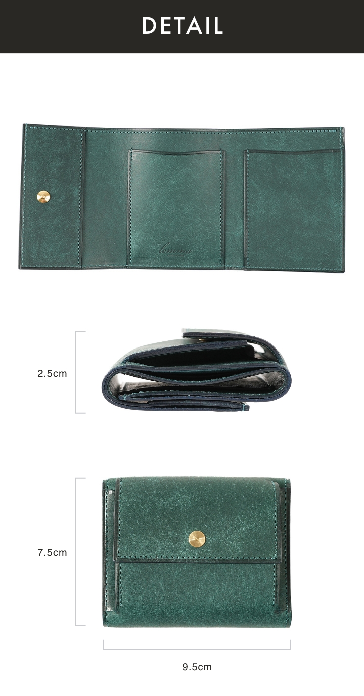 CT　定価16500円　レンマ　レクタ　三つ折り財布　コニャック lemma（レンマ） 財布 ミニ財布 さいふ 小さい財布 Recta レクタ 三