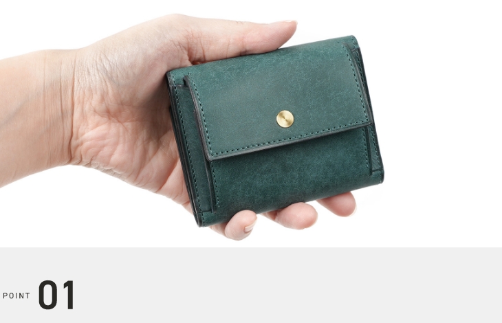 lemma 三つ折り 財布　カラー:タバコ コンパクト財布】【lemma】 レンマ 三つ折り財布 レクタ カラー