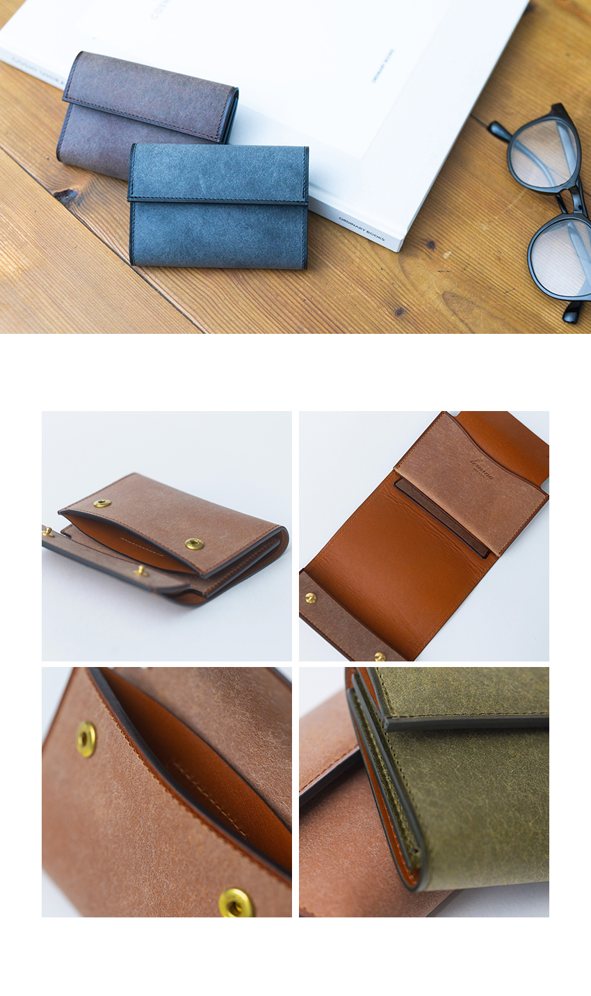 レンマ Hambre 【プエブロネビア】アンブレ 三つ折り財布 財布 lemma