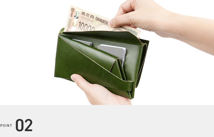 所作 抹茶シリーズ サステナブルレザー ロングウォレット 長財布 shosa
