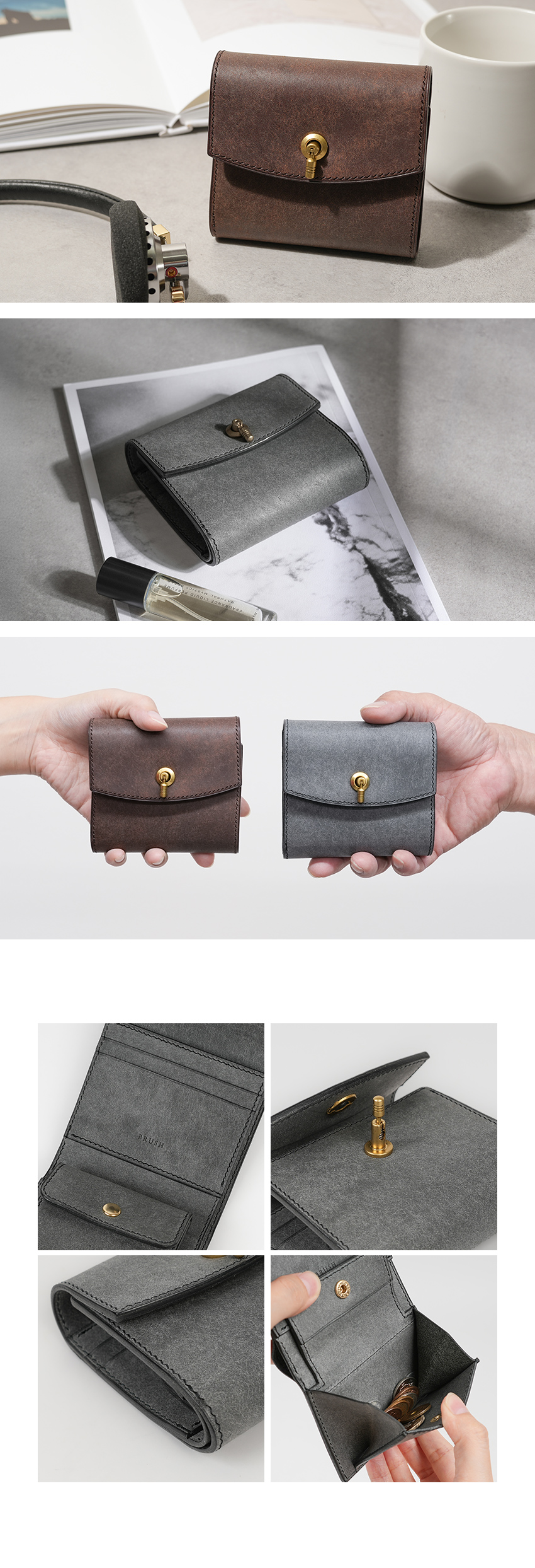 ブラッシュ Ricco mini リッコミニ GIZA ギザ ミニウォレット 財布