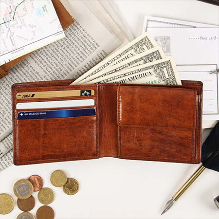 ラガード G-3 ジースリー シャドー仕上げ小銭入れ付二つ折り財布