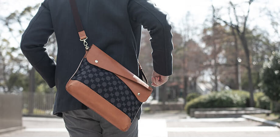 ビアベリー DOUBLE FLAPS L 南蛮七宝柄 クラッチバッグ