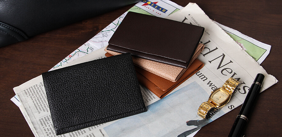 ヨネザワレザー 名刺入れ