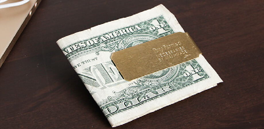 タイニーフォームド Tiny metal money clip マネークリップ Tiny Formed