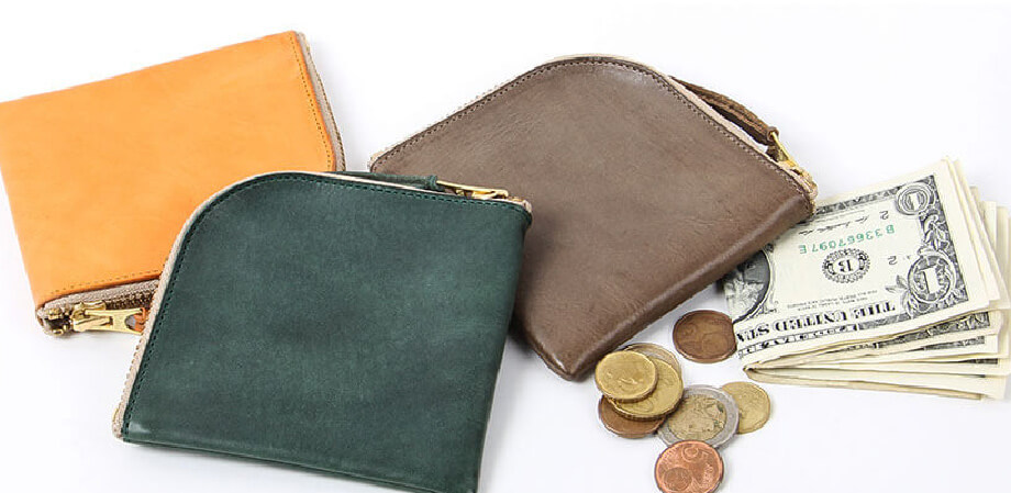 アンカーブリッジ Waxed Leather L字のショートウォレット