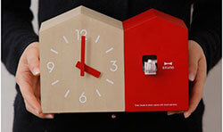 ブルーノ クックーツインハウスクロック イデア BRUNO