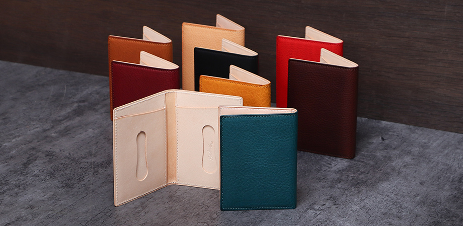 シンレザーズ 二つ折り定期入れ