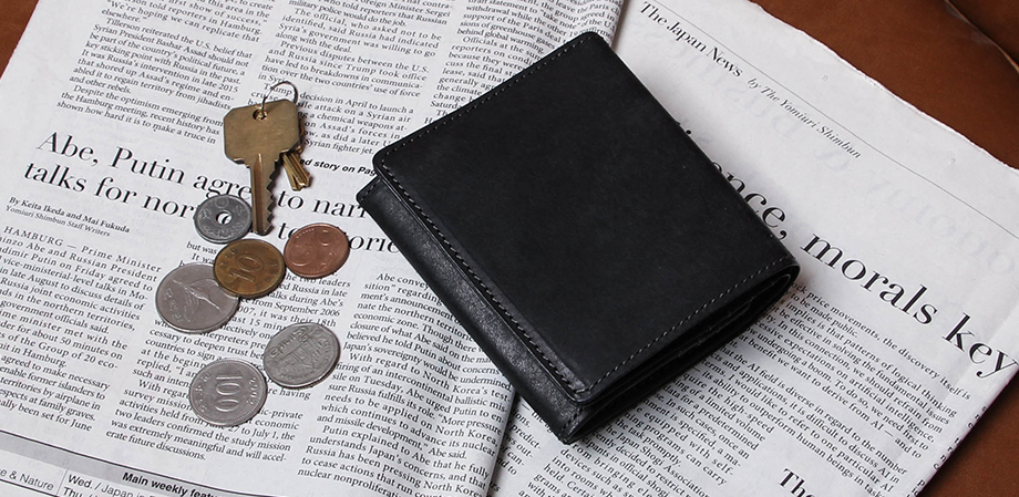 ヒズファクトリー 二つ折り財布 coprire 小銭入れ付き