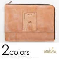uX Wax Leather Clutch Bag Nb`obO moblis